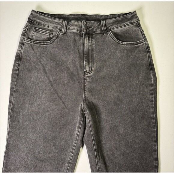 Shein Plus, High Waist Jeans, 5 Pocket Skinny Jeans Womens 0XL Curve‎ Dark Grey - Picture 3 of 14